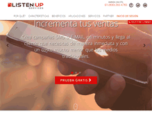 Tablet Screenshot of listenup.com.mx